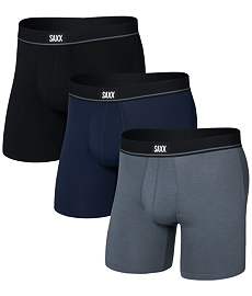 Zestaw bokserek męskich SAXX ESSENTIAL COTTON BOXER BRIEF FLY 3 szt.