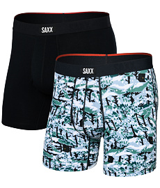 Bokserki SAXX VIBE XTRA SOFT COMFORT BOXER BRF FLY 2PK Man
