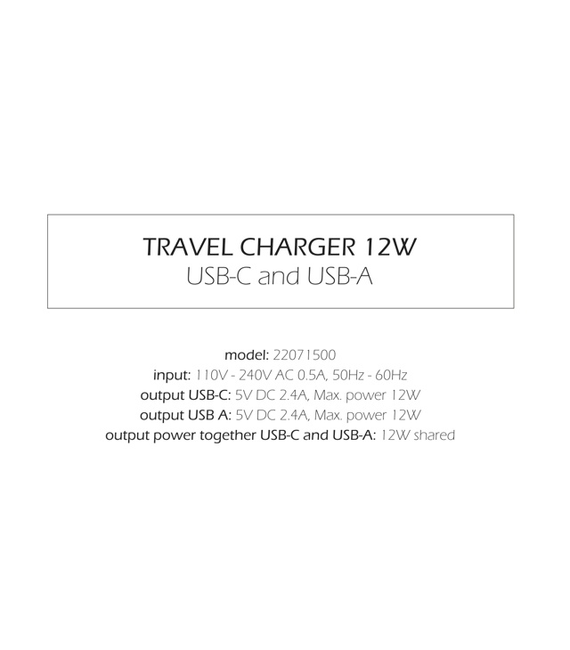 Adapter Swissten ADAPTER SIECIOWY 12W 1X USB-C + 1X USB-A Uni