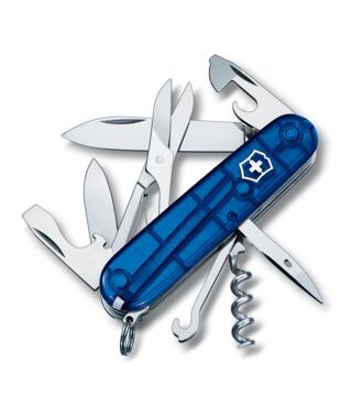 Nóż VICTORINOX CLIMBER 1.3703.T2 BLUE TRANSL.